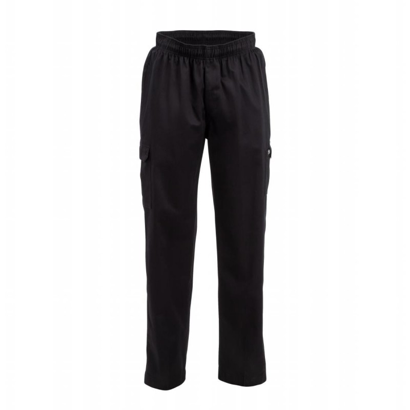 Pantalon de cuisine mixte Chef Works Slim Fit Cargo noir L B222-L Chef Works Pantalon de cuisine mixte Chef Works Slim Fit Cargo noir L B222-L Chef Works