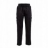 Pantalon de cuisine mixte Chef Works Slim Fit Cargo noir L B222-L Chef Works