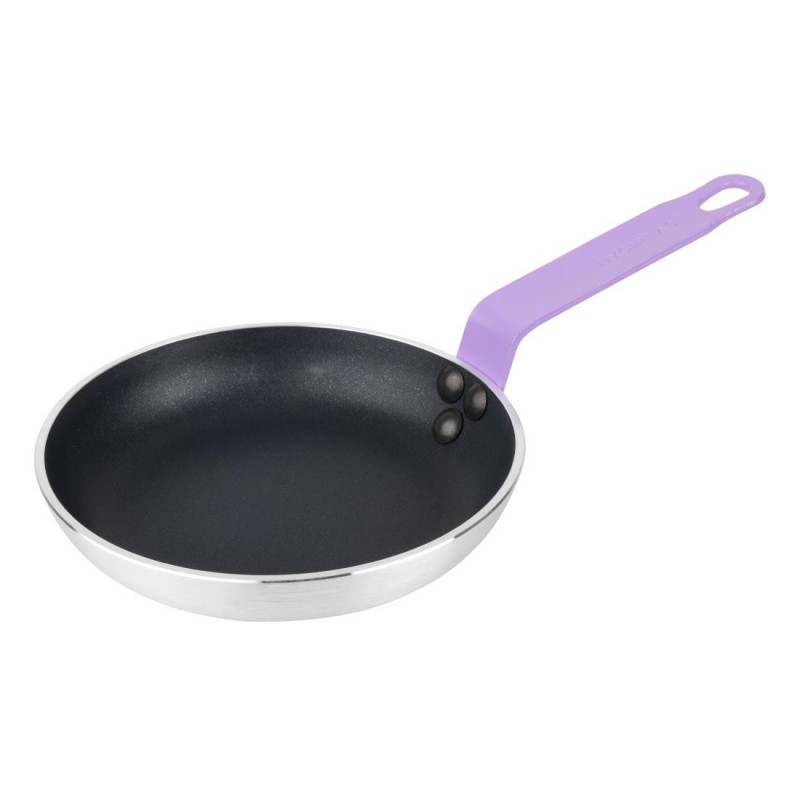 Poêle aluminium antiadhésive Teflon Platinum Plus Hygiplas avec manche violet 200mm FB476 Hygiplas Poêle aluminium antiadhésive Teflon Platinum Plus Hygiplas avec manche violet 200mm FB476 Hygiplas