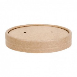 Couvercles en papier pour pots à soupe Fiesta Compostable 118mm FB166 et FB168 (Lot de 500) FB557 Fiesta Compostable