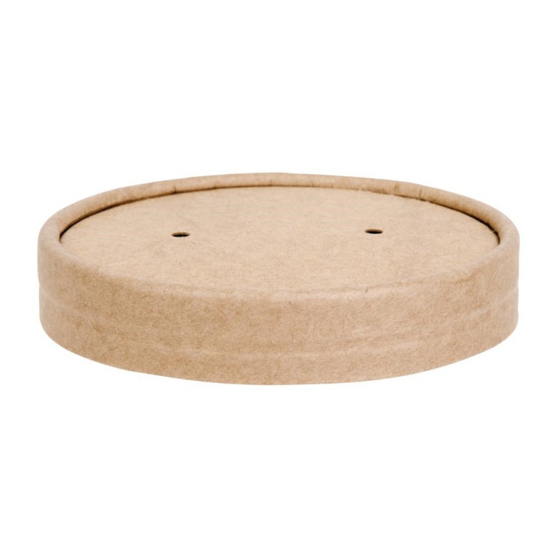 Couvercles en papier pour pots à soupe Fiesta Compostable 118mm FB166 et FB168 (Lot de 500) FB557 Fiesta Compostable Couvercles en papier pour pots à soupe Fiesta Compostable 118mm FB166 et FB168 (Lot de 500) FB557 Fiesta Compostable