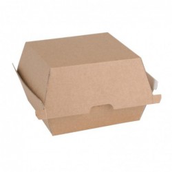 Petites boîtes hamburger compostables kraft Fiesta Compostable 105mm (lot de 200) FB664 Fiesta Compostable
