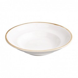 Assiettes à pâtes Olympia Kiln couleur craie 250mm (lot de 4) FB979 Olympia