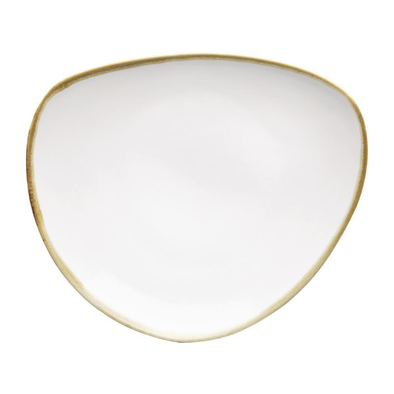 Assiettes triangulaires couleur craie Olympia Kiln 230mm (lot de 6) FB984 Olympia Assiettes triangulaires couleur craie Olympia Kiln 230mm (lot de 6) FB984 Olympia
