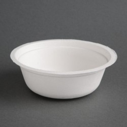 Bols ronds compostables en bagasse Fiesta Compostable 350ml (lot de 50) FC510 Fiesta Compostable