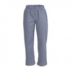 Pantalon de cuisine mixte Whites Vegas petits carreaux bleus et blancs M B311-M Whites Chefs Clothing