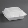 Boîtes avec couvercle à charnière Recyclables en bagasse Fiesta Recyclable 223mm (lot de 200) FC525 Fiesta