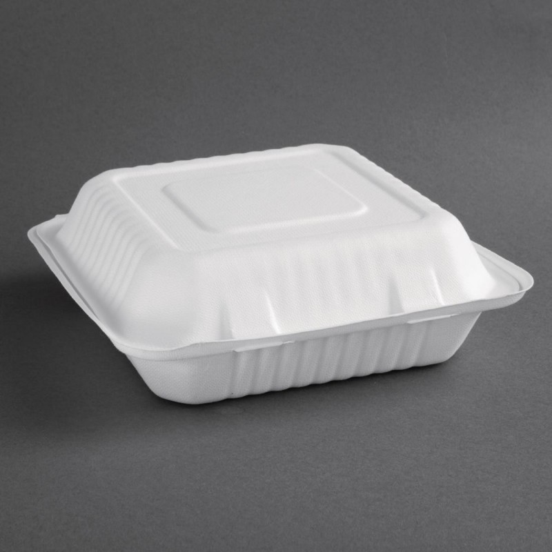 Boîtes avec couvercle à charnière Recyclables en bagasse Fiesta Recyclable 236mm (lot de 200) FC527 Fiesta Boîtes avec couvercle à charnière Recyclables en bagasse Fiesta Recyclable 236mm (lot de 200) FC527 Fiesta