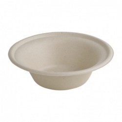 Bols ronds compostables en bagasse coloris naturel Fiesta Compostable 312ml (lot de 50) FC543 Fiesta Compostable
