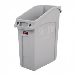 Conteneur sous-comptoir Slim Jim Rubbermaid gris 49L FC924 Slim Jim