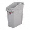 Conteneur sous-comptoir Slim Jim Rubbermaid gris 49L FC924 Slim Jim