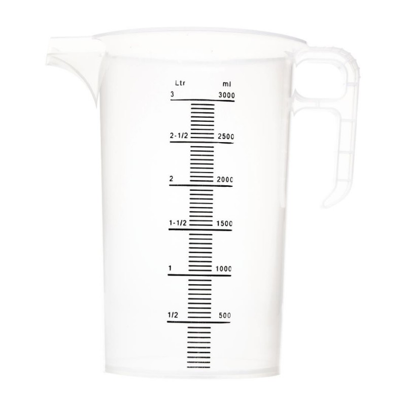 Pichet mesureur en polypropylène 3L FD328 Pro-Measures Pichet mesureur en polypropylène 3L FD328 Pro-Measures
