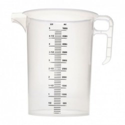 Pichet mesureur en polypropylène 5L FD329 Pro-Measures