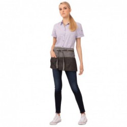Tablier serveur court Chef Works Urban Manhattan gris B339 Chef Works Urban