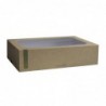 Boîtes compostables standards avec plateau et couvercle à fenêtre Vegware (Lot de 50) FD386 Vegware