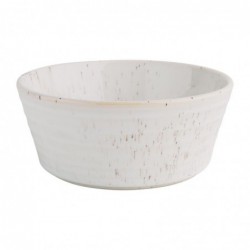 Bols plats ronds mouchetés blancs Olympia Cavolo 143mm (lot de 6) FD900 Olympia