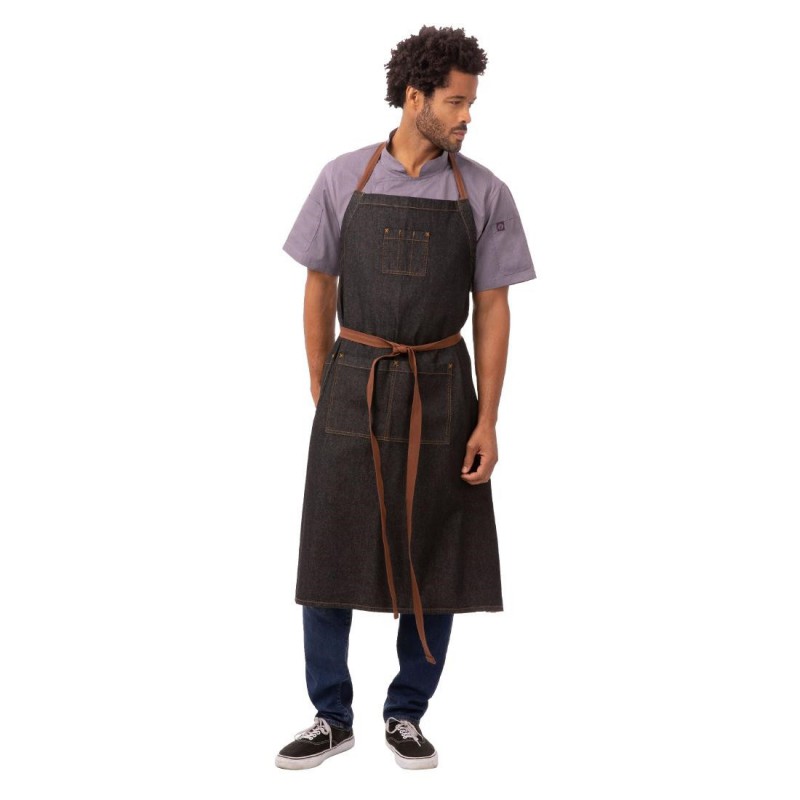 Tablier bavette Chef Works Urban Memphis noir B340 Chef Works Urban Tablier bavette Chef Works Urban Memphis noir B340 Chef Works Urban