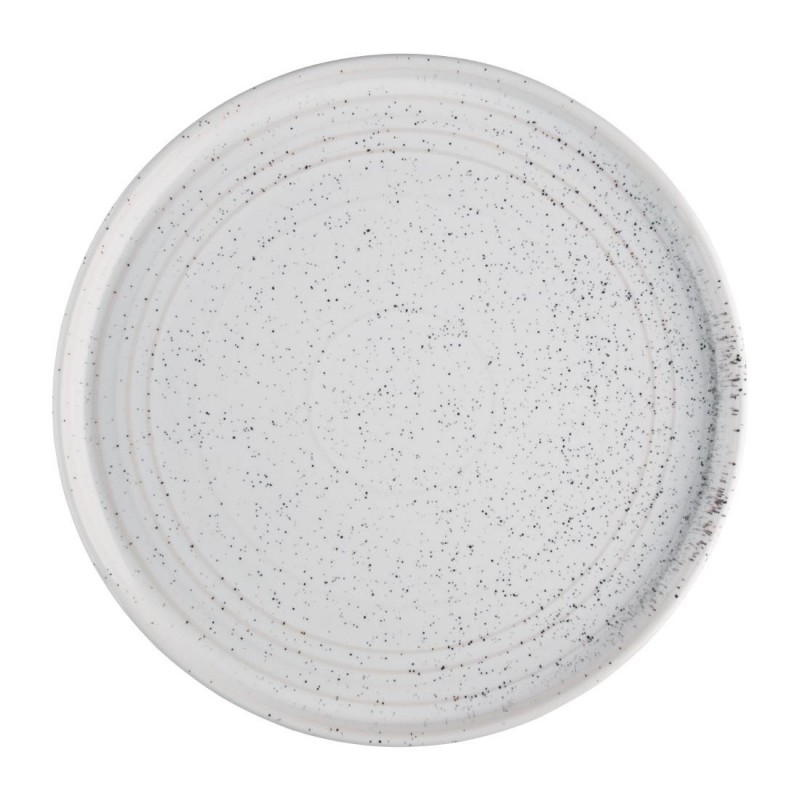 Assiettes plates rondes Olympia Cavolo blanc moucheté 270mm (lot de 4) FD904 Olympia Assiettes plates rondes Olympia Cavolo blanc moucheté 270mm (lot de 4) FD904 Olympia