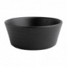 Bols plats ronds texturés noirs Olympia Cavolo 143mm (lot de 6) FD906 Olympia