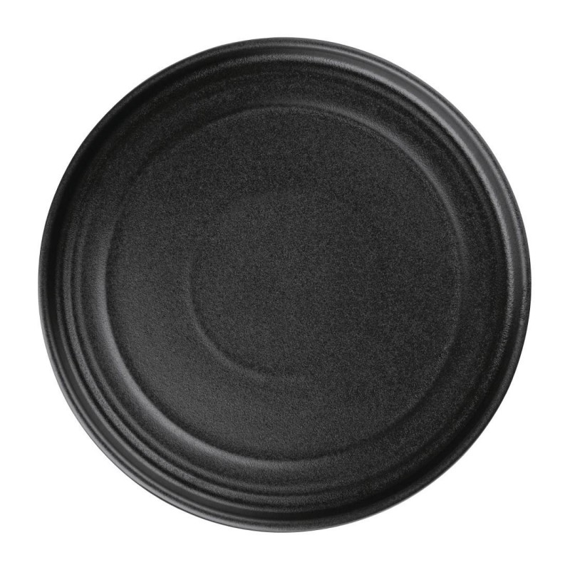 Assiettes plates rondes texturées Olympia Cavolo noires 220mm (lot de 6) FD909 Olympia Assiettes plates rondes texturées Olympia Cavolo noires 220mm (lot de 6) FD909 Olympia