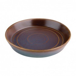 Bols plats ronds irisés Olympia Cavolo 220mm (lot de 4) FD913 Olympia