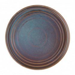 Assiettes plates rondes irisées Olympia Cavolo 270mm (lot de 4) FD916 Olympia