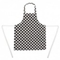 Tablier bavette enfant Whites carreaux noirs et blancs B357 Whites Chefs Clothing
