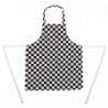 Tablier bavette enfant Whites carreaux noirs et blancs B357 Whites Chefs Clothing
