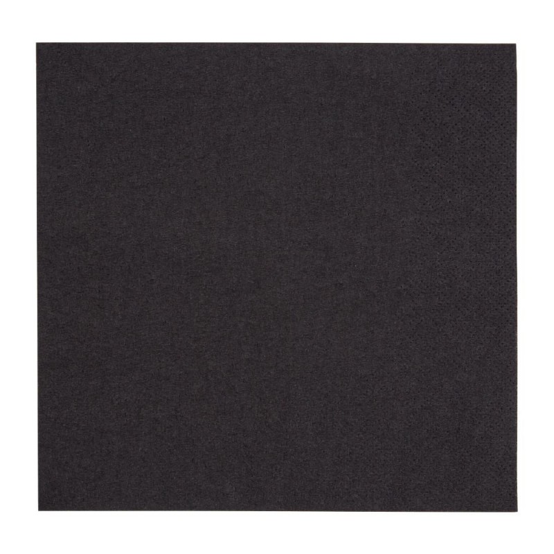 Serviettes snacking 2 plis pliage 1/4 Fiesta Recyclable 330mm noires (lot de 2000) FE225 Fiesta Recyclable Serviettes snacking 2 plis pliage 1/4 Fiesta Recyclable 330mm noires (lot de 2000) FE225 Fiesta Recyclable