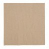 Serviettes snacking recyclées 2 plis pliage 1/4 Fiesta Recyclable 330mm kraft (lot de 2000) FE226 Fiesta Recyclable
