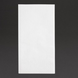 Serviettes snacking 2 plis pliage 1/8 Fiesta Recyclable 330mm blanches (lot de 2000) FE227 Fiesta Recyclable
