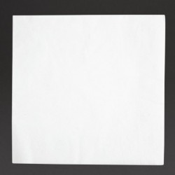 Serviettes dîner 2 plis format 1/4 Fiesta Recyclable 400mm blanches (lot de 2000) FE235 Fiesta Recyclable