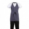 Tablier serveur col en V Whites gris anthracite B422 Whites Chefs Clothing