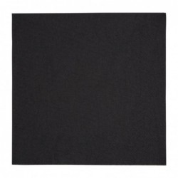 Serviettes dîner 3 plis format 1/4 Fiesta Recyclable 400mm noires (lot de 1000) FE257 Fiesta Recyclable