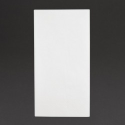 Serviettes dîner 3 plis format 1/8 Fiesta Recyclable 400mm blanches (lot de 1000) FE258 Fiesta Recyclable