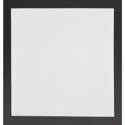 Serviettes cocktail Airlaid pliage en 4 Fiesta Recyclable Premium Tablin blanches 24x24cm (lot de 2400) FE262 Fiesta Recyclable