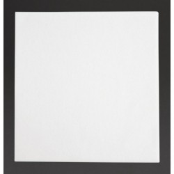 Serviettes dejeuner Airlaid pliage en 4 Fiesta Recyclable Premium Tablin blanches 40x40cm (lot de 500) FE264 Fiesta Recyclable