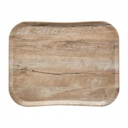 Plateau polyester Century aspect naturel bois Cambro chêne clair 330 x 430mm FE480 Cambro