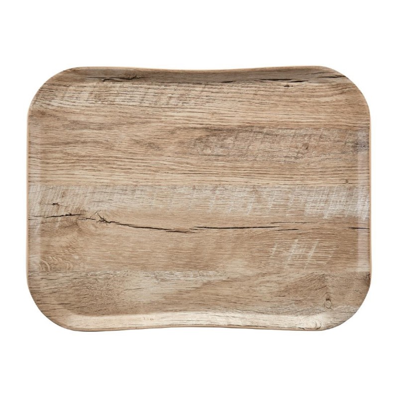 Plateau polyester Century aspect naturel bois Cambro chêne clair 360 x 460mm FE486 Cambro Plateau polyester Century aspect naturel bois Cambro chêne clair 360 x 460mm FE486 Cambro