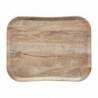 Plateau polyester Century aspect naturel bois Cambro chêne clair 360 x 460mm FE486 Cambro