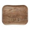 Plateau polyester Century aspect naturel bois Cambro olivier clair 360 x 460mm FE489 Cambro