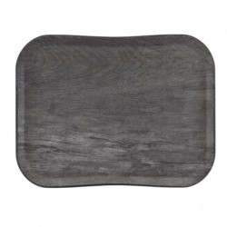Plateau polyester Century aspect naturel bois Cambro chêne gris 360 x 460mm FE491 Cambro