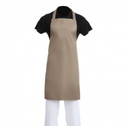 Tablier bavette Whites polyester-coton marron clair B429 Whites Chefs Clothing