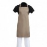 Tablier bavette Whites polyester-coton marron clair B429 Whites Chefs Clothing