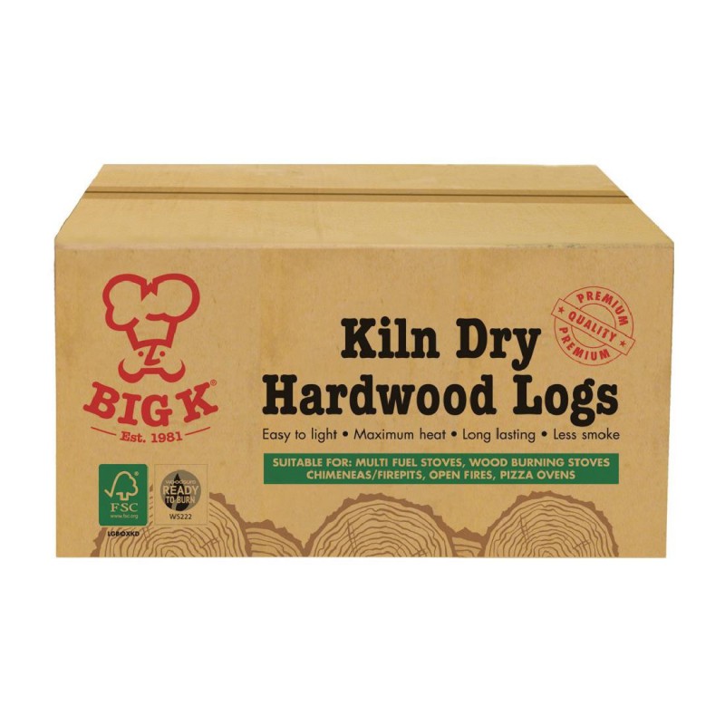 Bûches de bois dur sec Big K 8Kg FJ728 Big K Bûches de bois dur sec Big K 8Kg FJ728 Big K