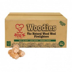 Allume-feu en laine de bois naturel Big K Woodies 2Kg FJ729 Big K