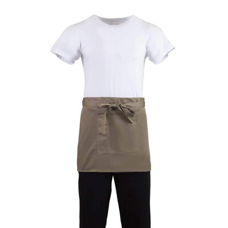Tablier serveur court Whites marron clair B432 Whites Chefs Clothing Tablier serveur court Whites marron clair B432 Whites Chefs Clothing