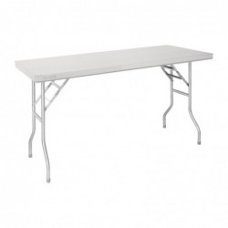 Table de travail pliante inox Vogue 1220x610x780mm FN288 Vogue