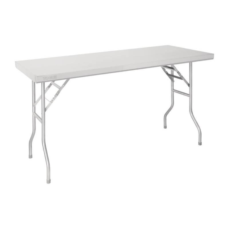 Table de travail pliante inox Vogue 1220x610x780mm FN288 Vogue Table de travail pliante inox Vogue 1220x610x780mm FN288 Vogue