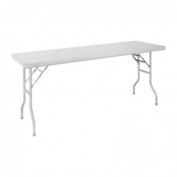 Table de travail pliante inox Vogue 1830x610x780mm FN289 Vogue